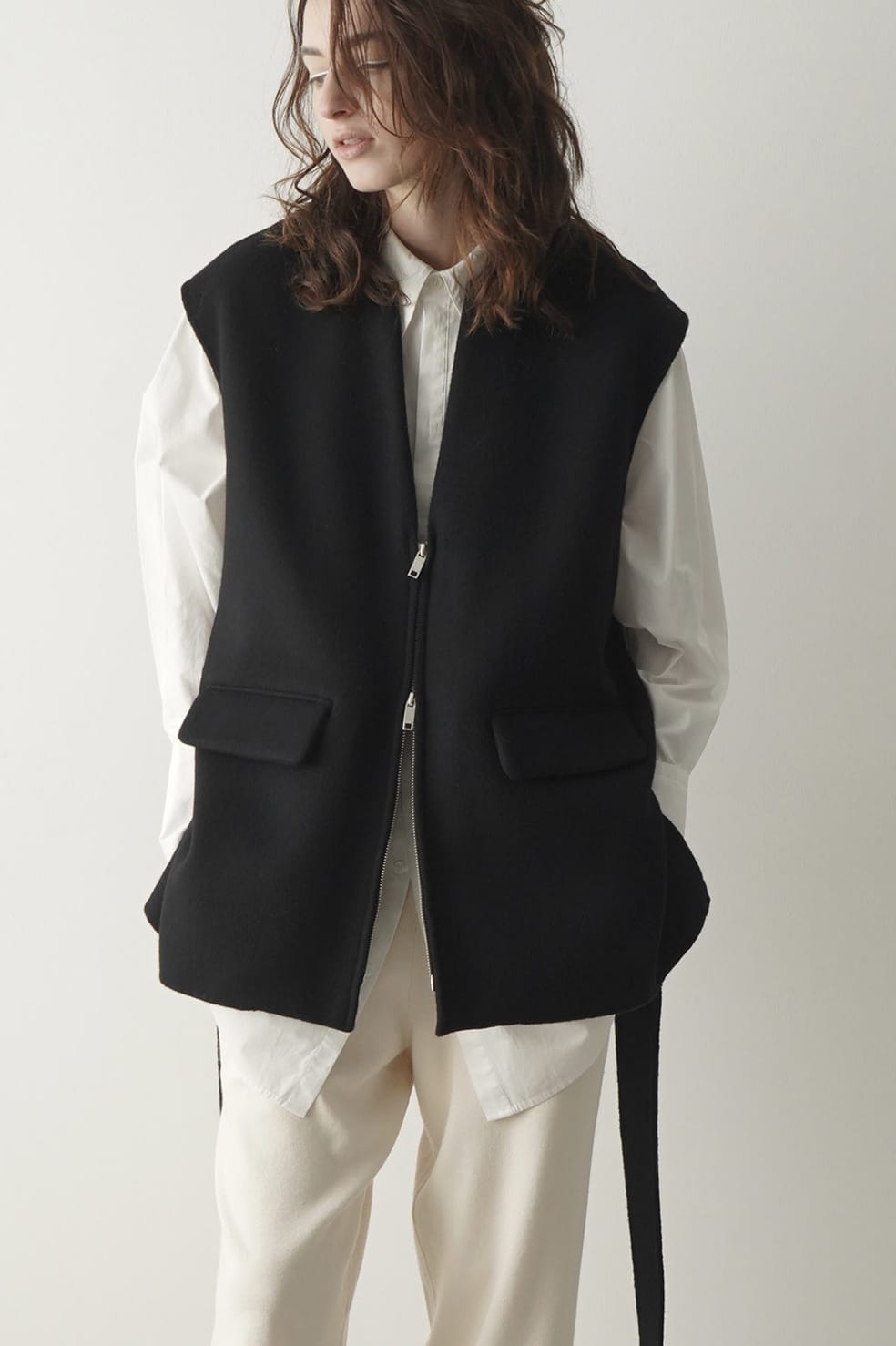 FRONT ZIP REVER GILET – TIME AFTER TIME