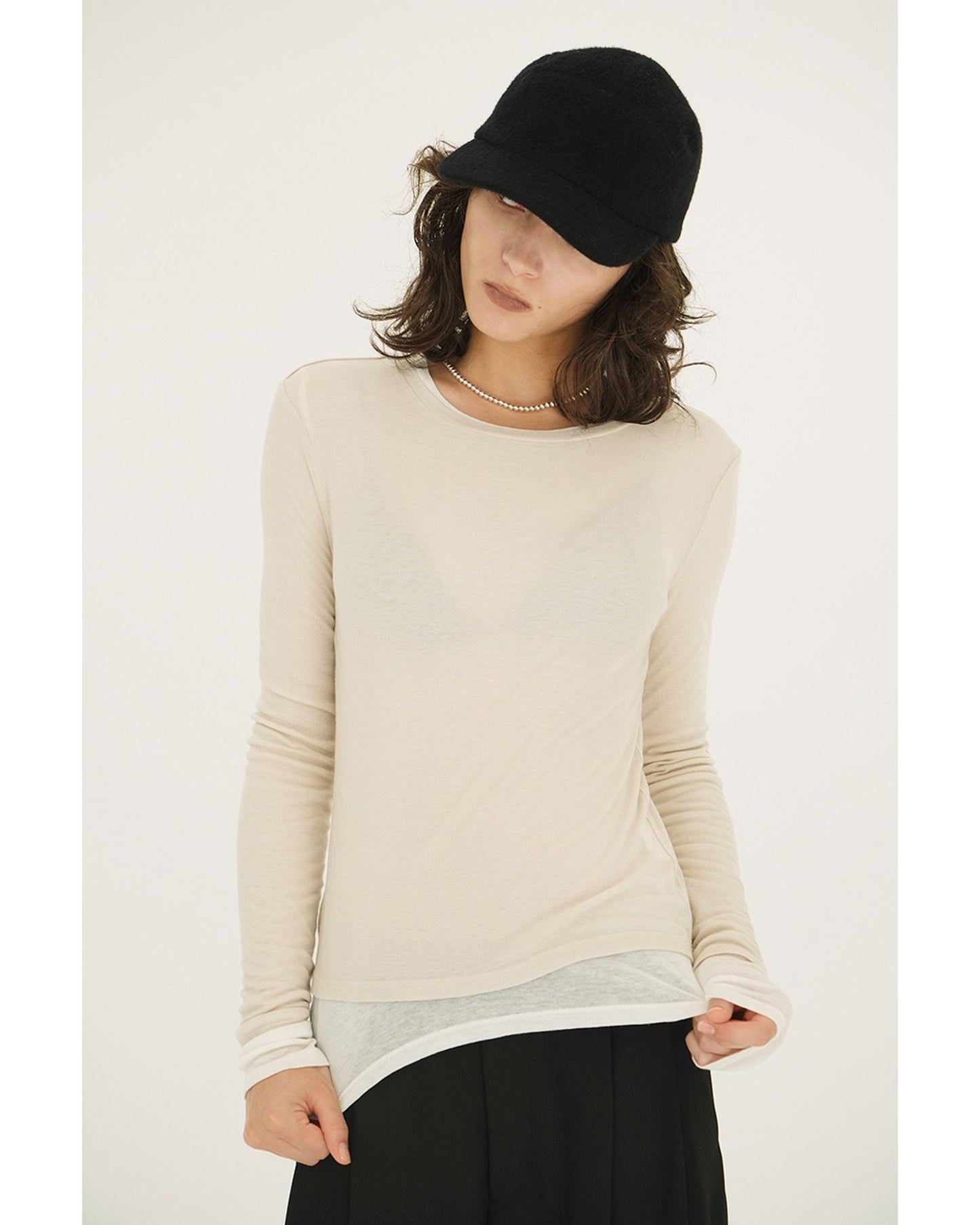 SHEER LAYERED CUT TOPS