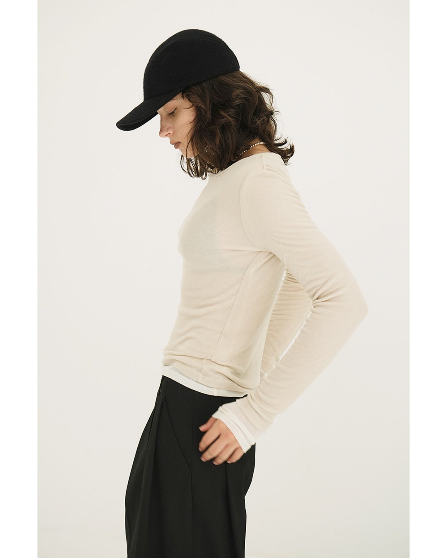 SHEER LAYERED CUT TOPS