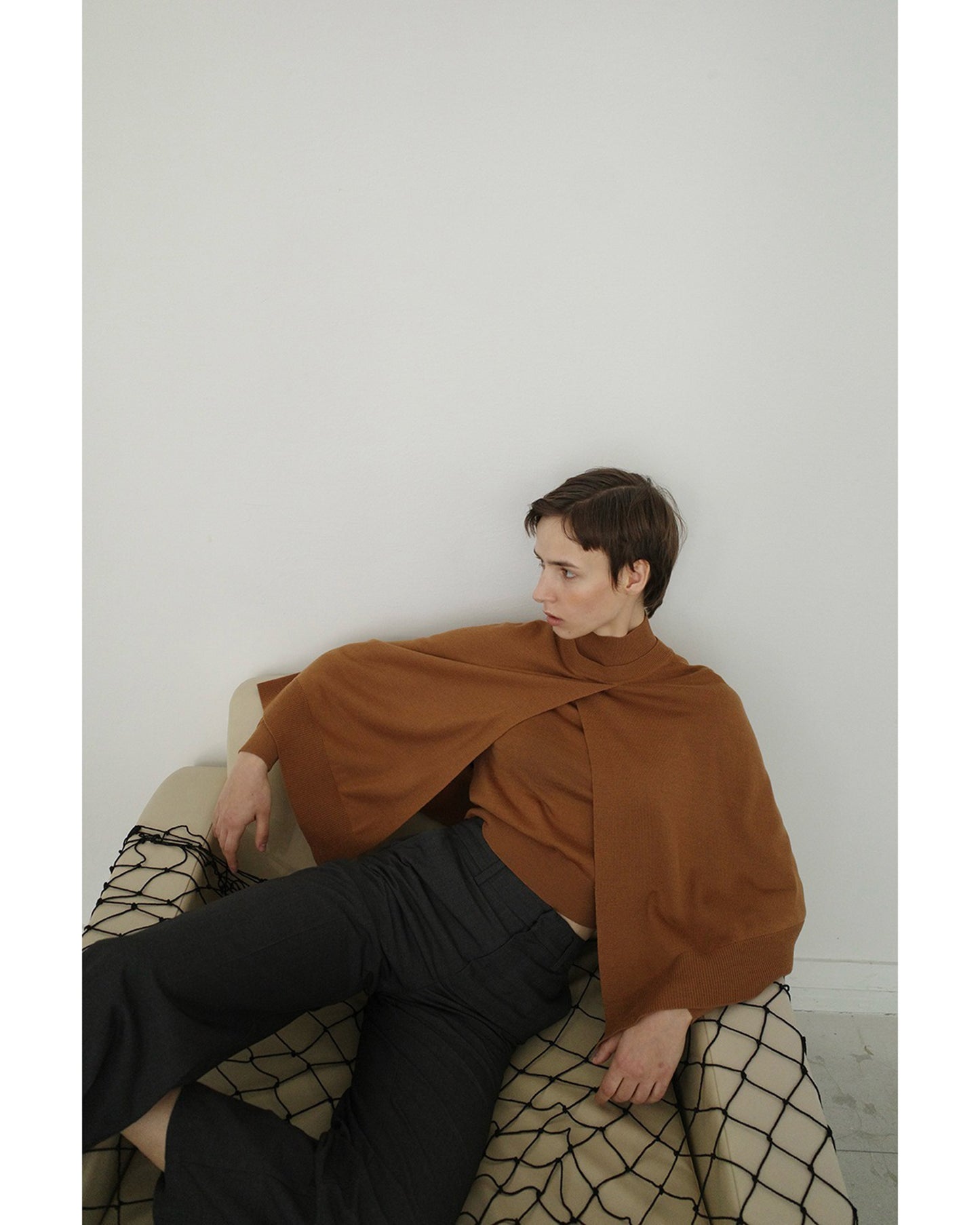 CAPE SET KNIT TOPS