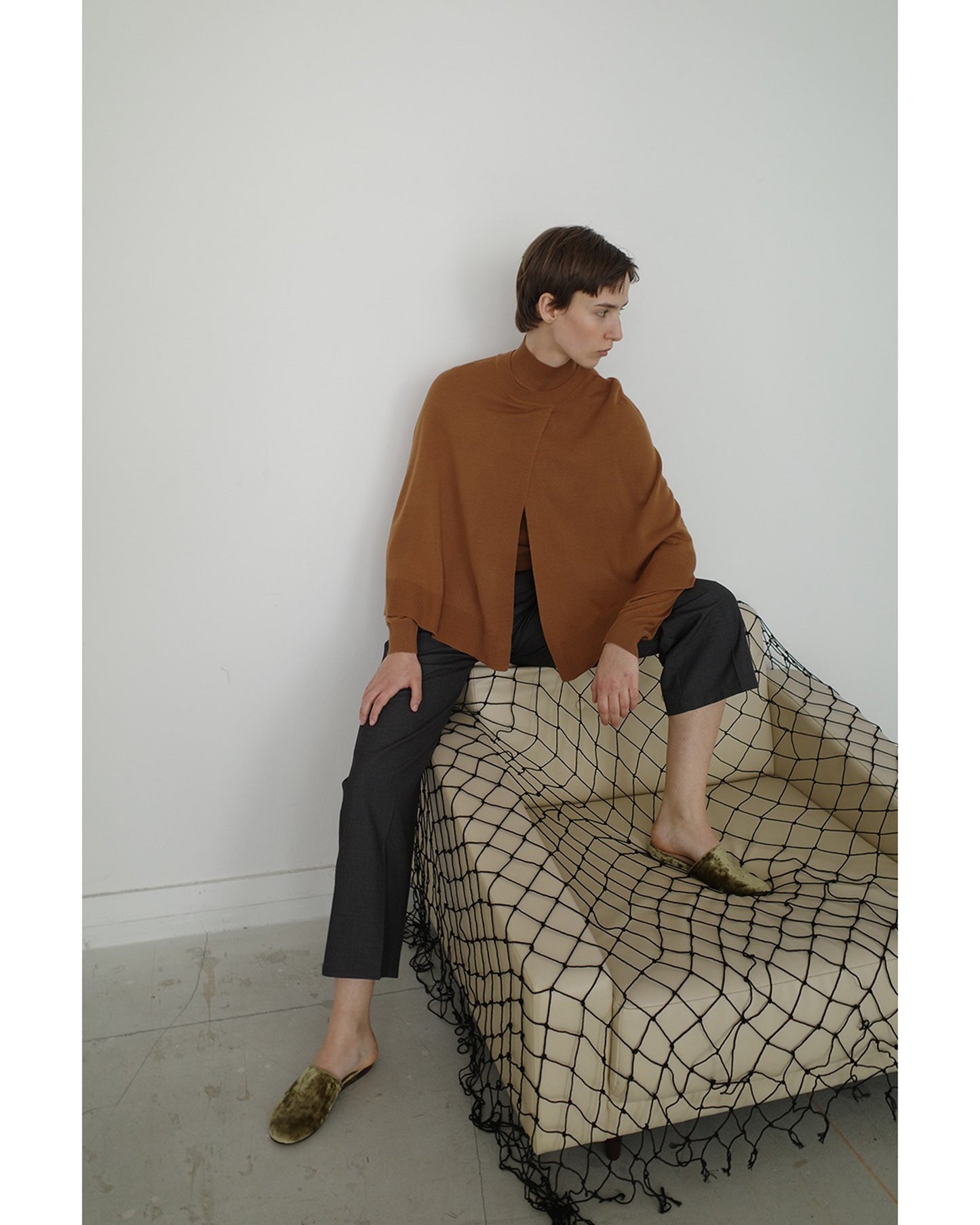 CAPE SET KNIT TOPS
