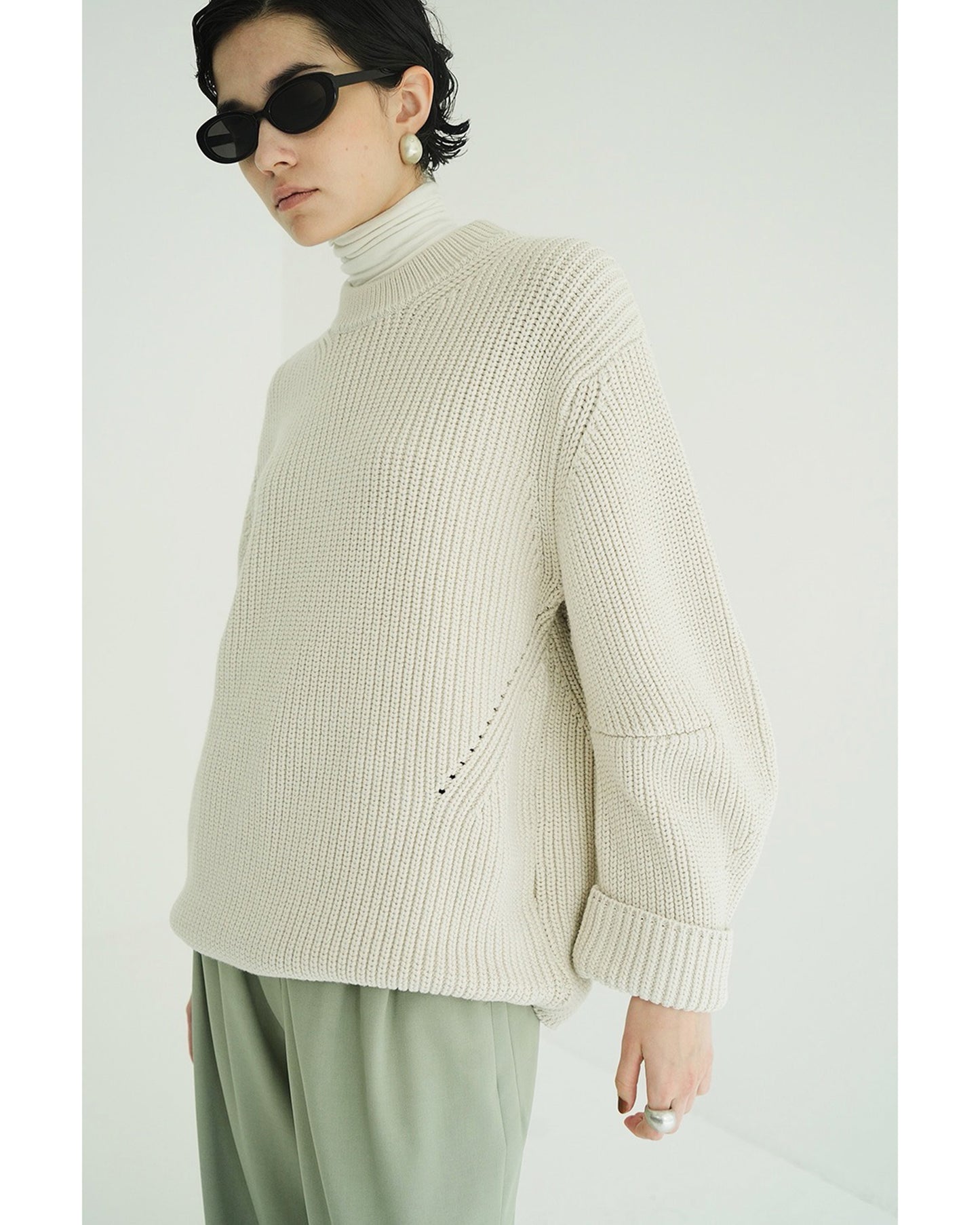 OVER FORM SLEEVE KNIT TOPS