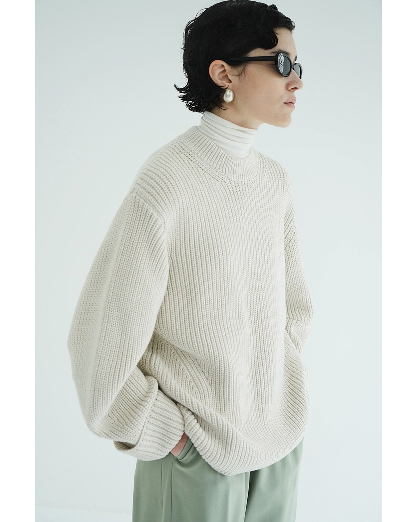 OVER FORM SLEEVE KNIT TOPS