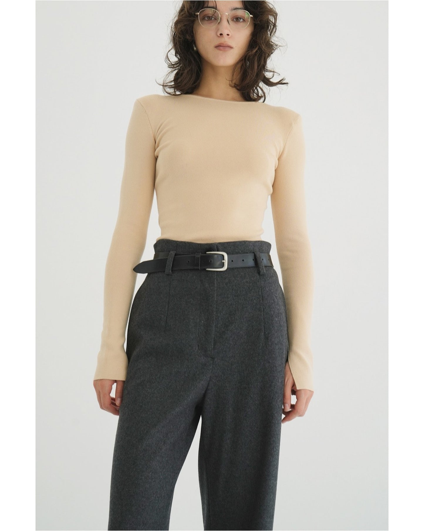 SHOULDER PADS KNIT TOPS