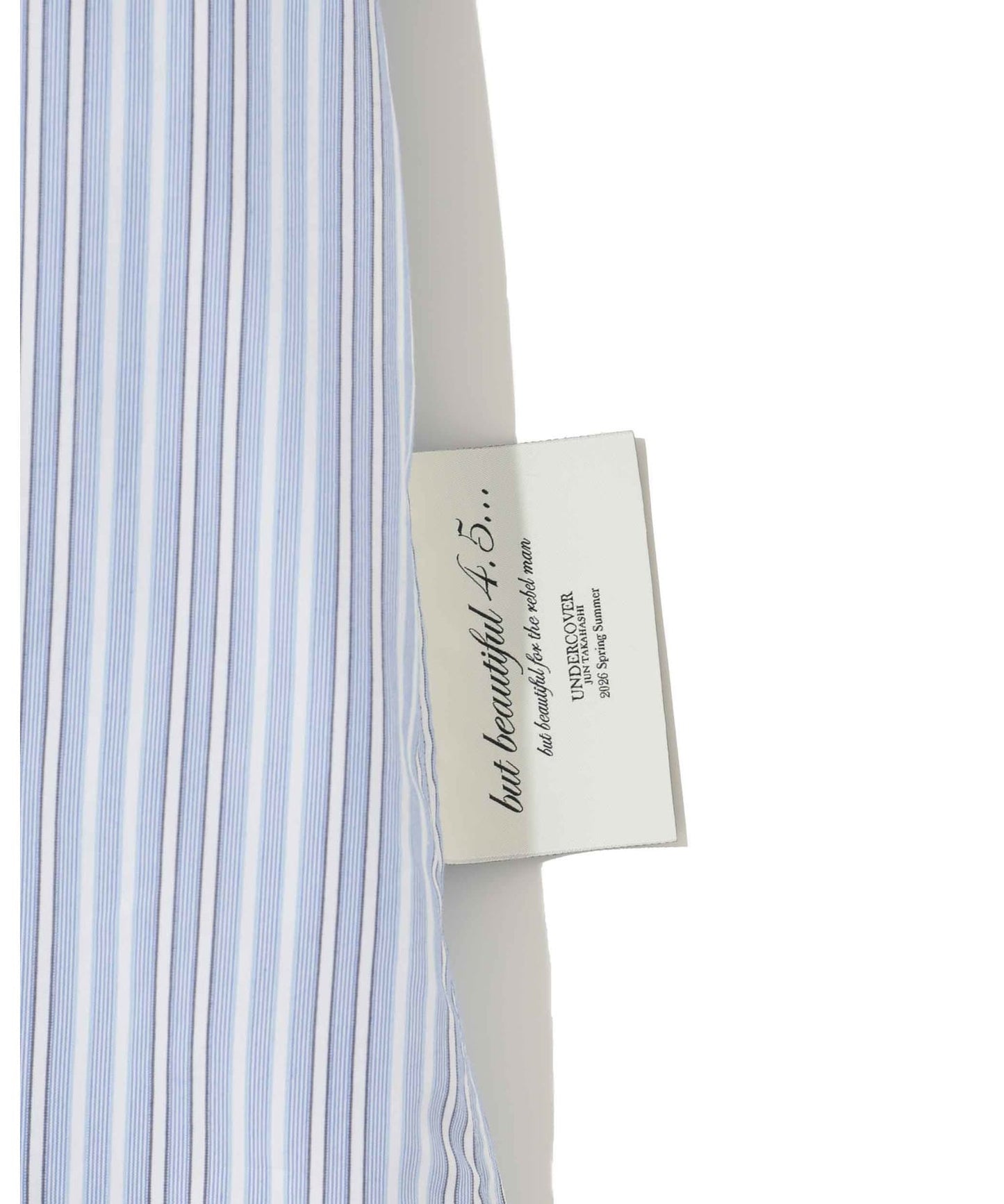 Co/Pe Stripe Double Collar S/S Shirt