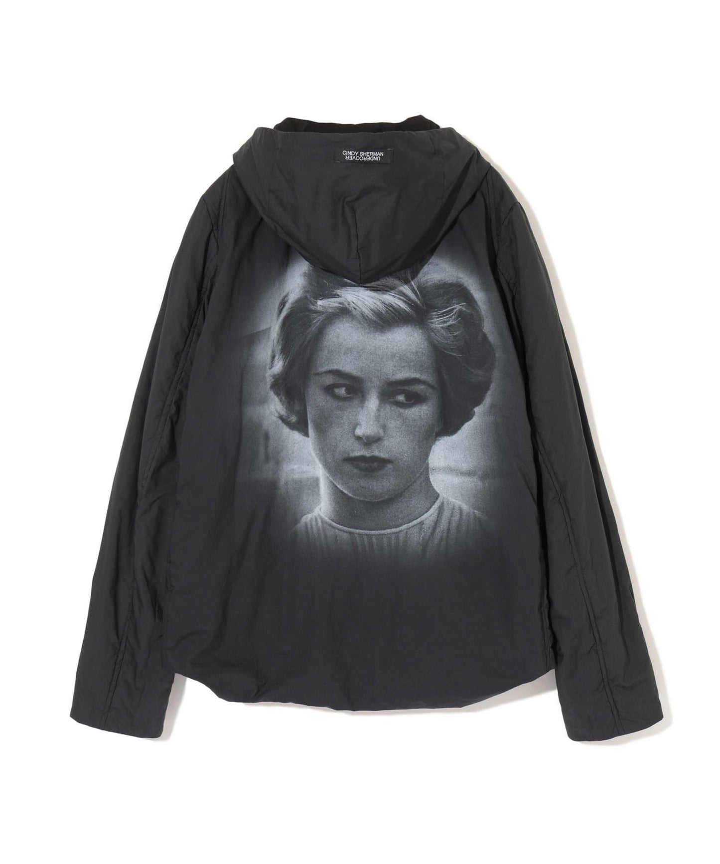 Cindy All-Over Pattern Typewriter Filling Zip Hoodie