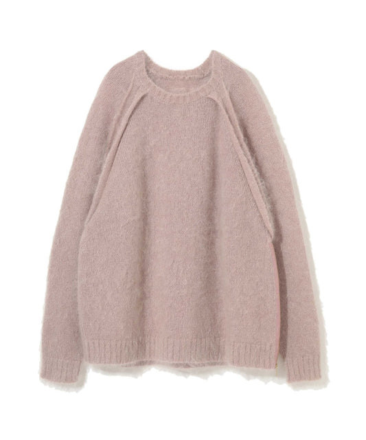 SEEM OUT RAGLAN MOHAIR CREW KNIT