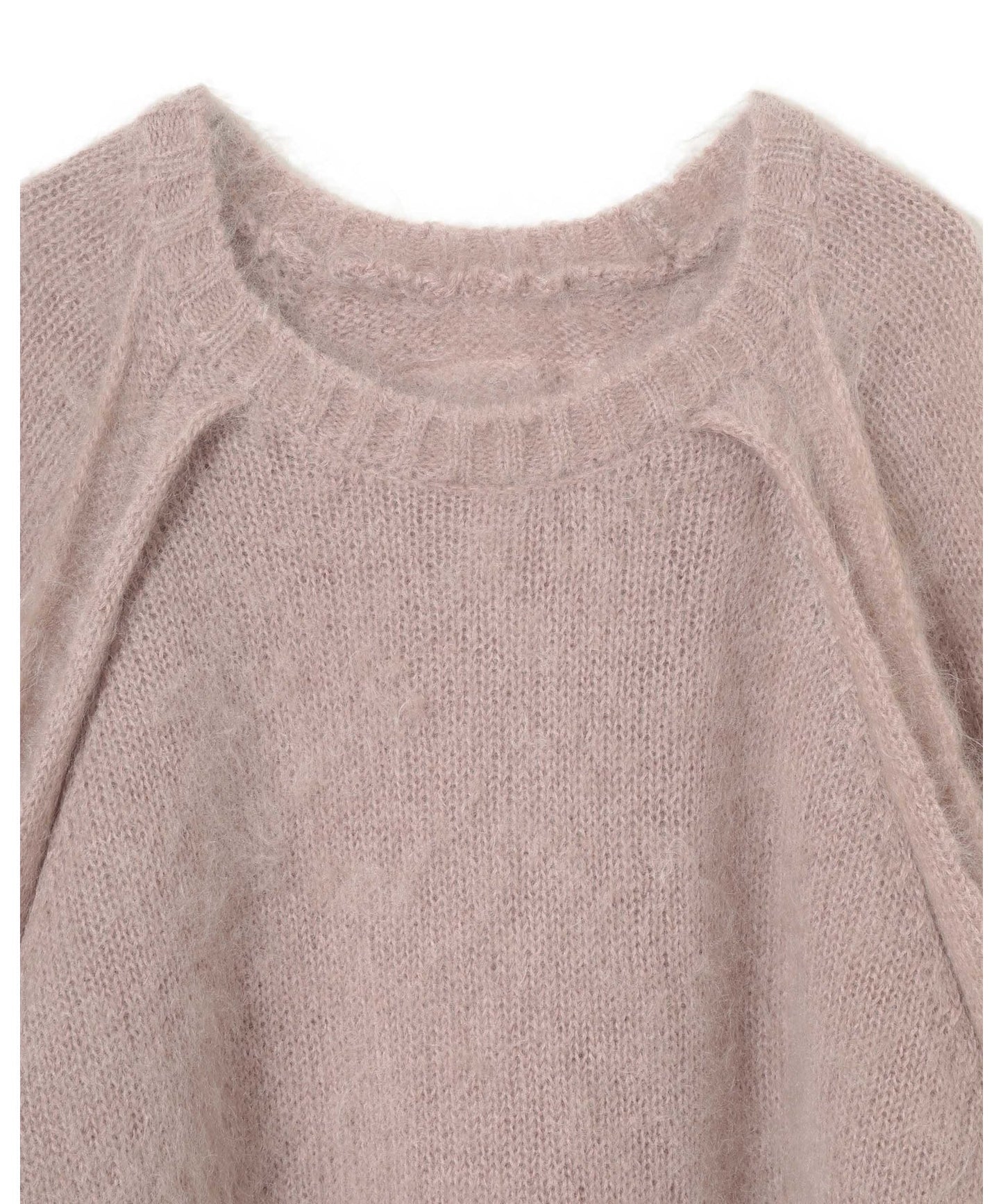 SEEM OUT RAGLAN MOHAIR CREW KNIT