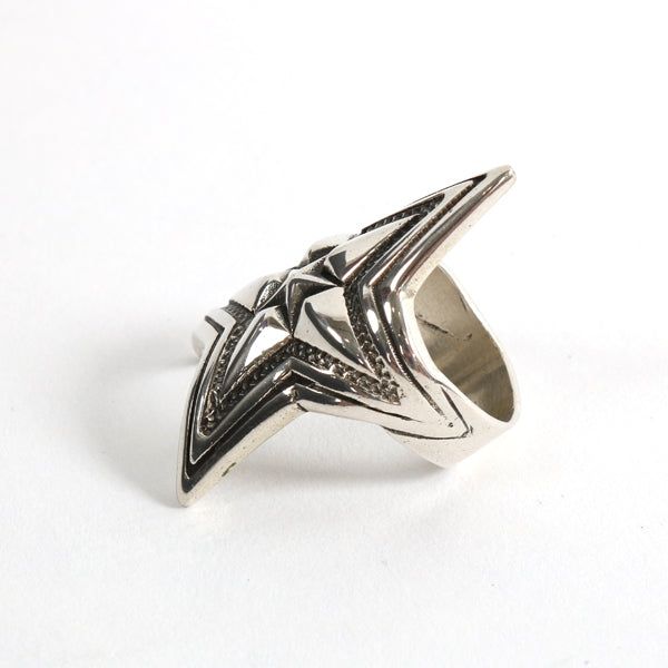 DEPP STAR IN STAR RINGS SILVER