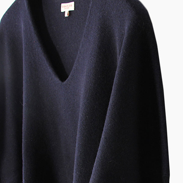 カシミヤVネックニット