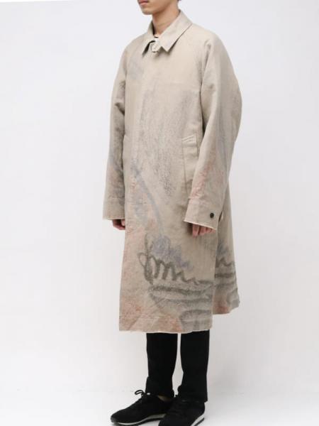 JACQUARD BAL COLLAR COAT BEIGE – TIME AFTER TIME