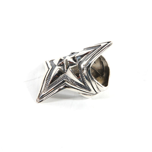 Extra Large Depp Star In Star SILVER