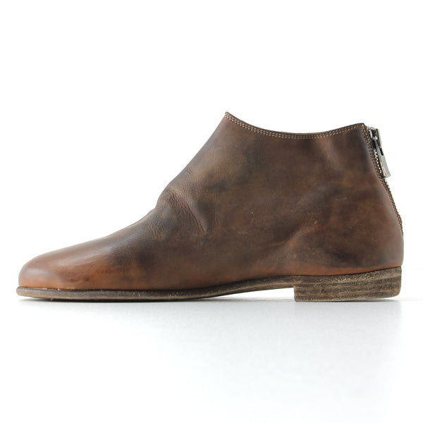 BACK ZIP BLAKE ANKLE SHOES BROWN