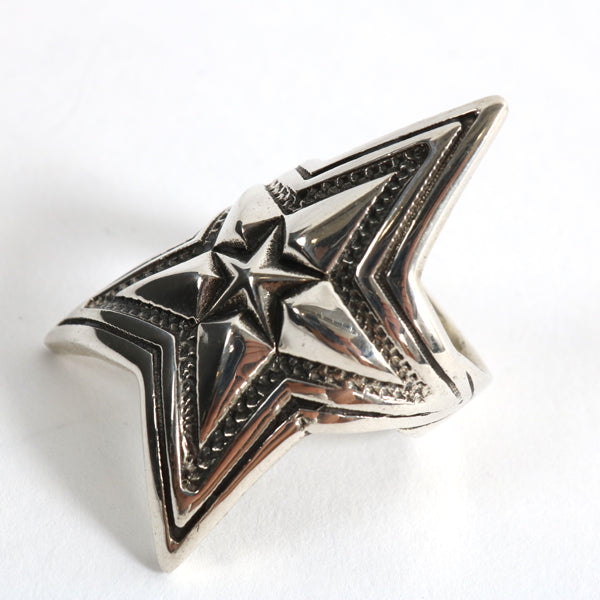 DEPP STAR IN STAR RINGS SILVER