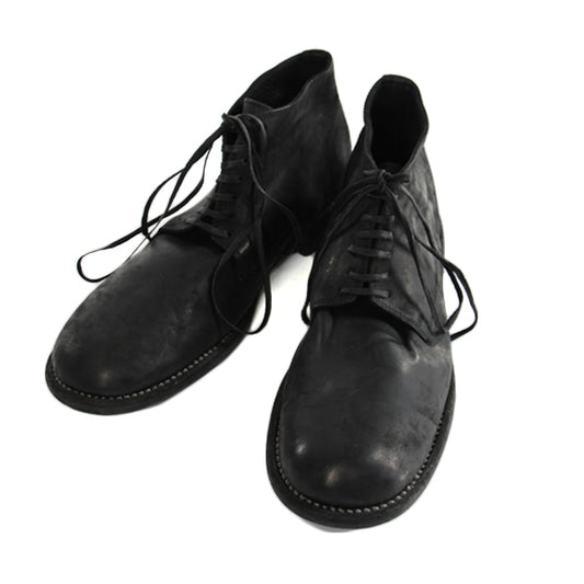 ANKLE SHOES CORDOVAN CONT BLACK