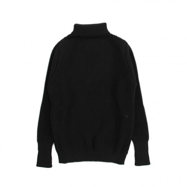 NAVY TURTLENECK-BLACK-