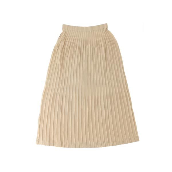 BABY MOHAIR KNIT PLEATED SKIRT