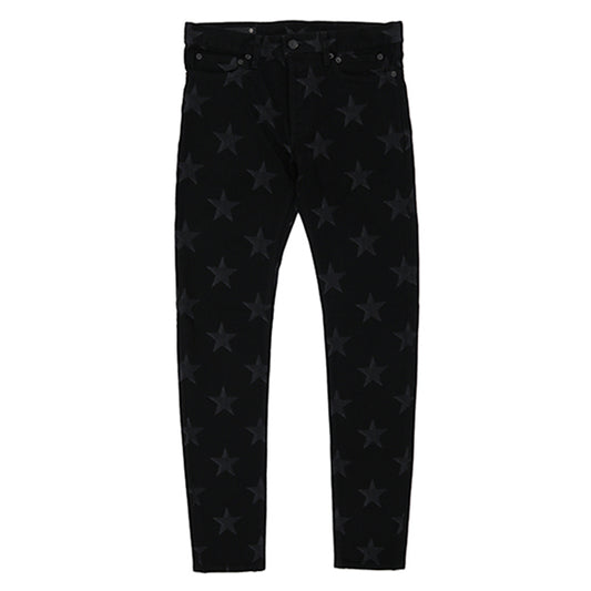 star patterned jean