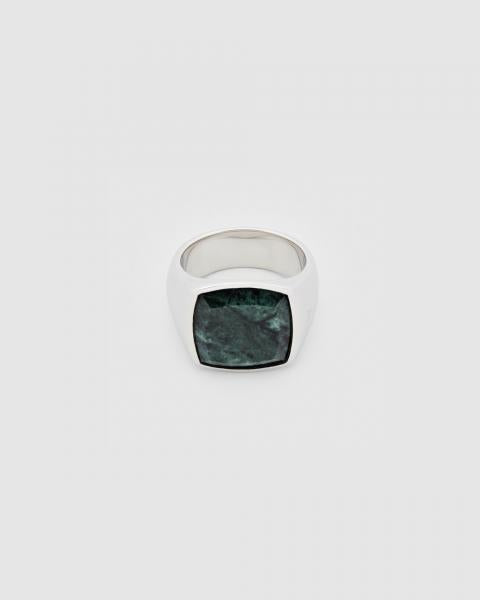 Cushion Green Marble (M) SILVER
