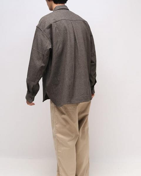 SHIRT JACKET B  BROWN