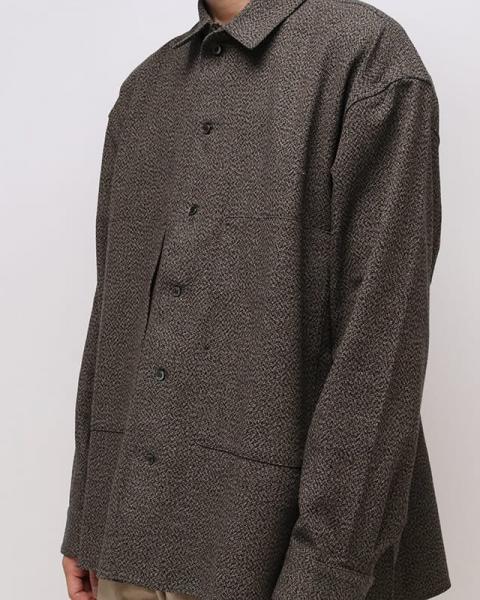 SHIRT JACKET B  BROWN