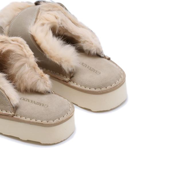 DOUBLE STRAP FUR SANDALS – TIME AFTER TIME