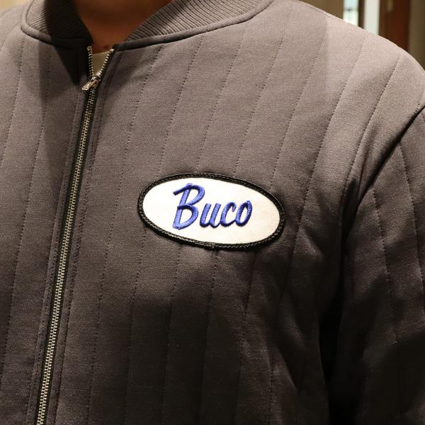 BUCO F/Z NYLON QUILTED SWEATSHIRT