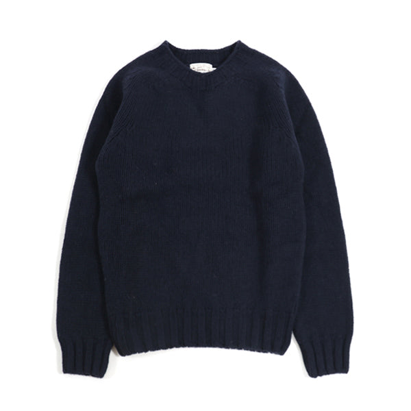 Crew Neck Flat Stitch Heavy Shetland