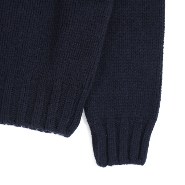 Crew Neck Flat Stitch Heavy Shetland