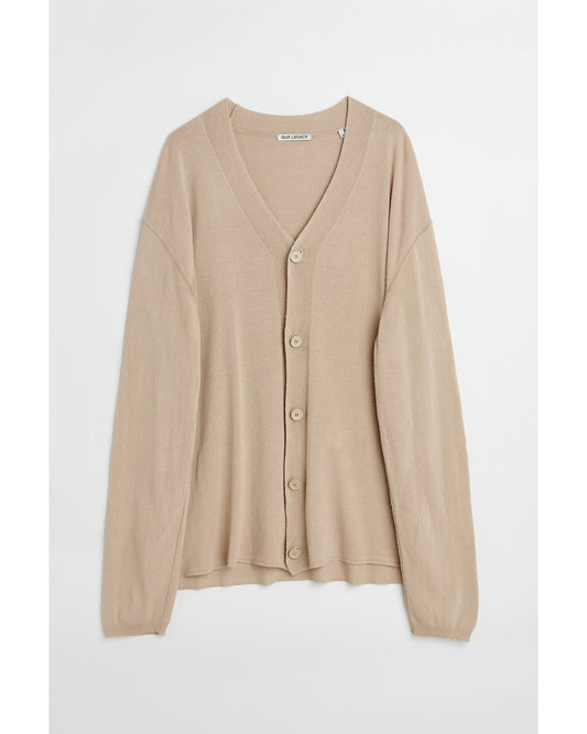 KNITTED CARDIGAN RYE HABITABLE SILK