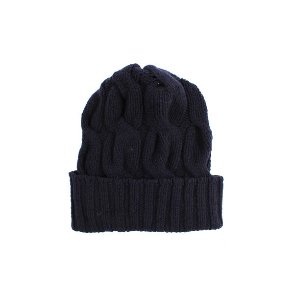 Knit cap -navy-