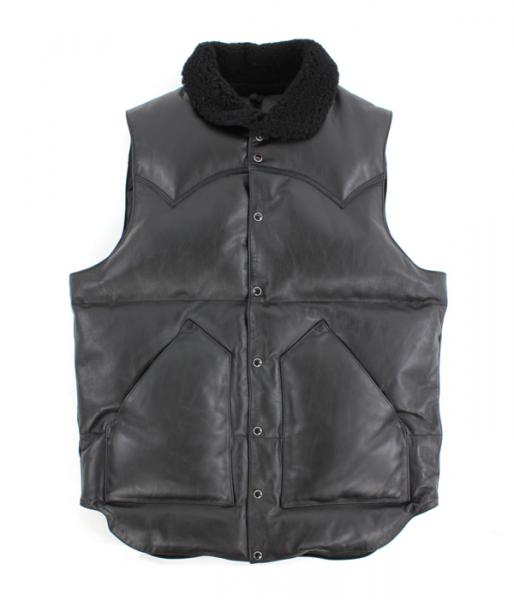 ROCKY MOUNTAIN FEATHER BED LEATHER DOWN VEST