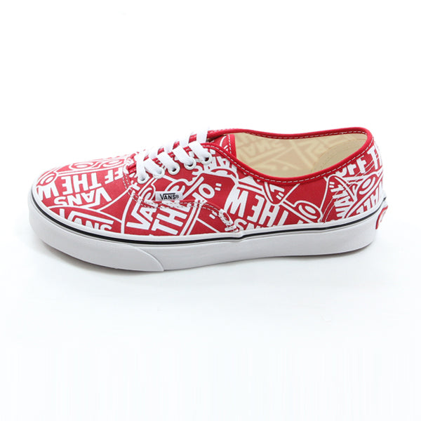 Vans authentic red clearance white