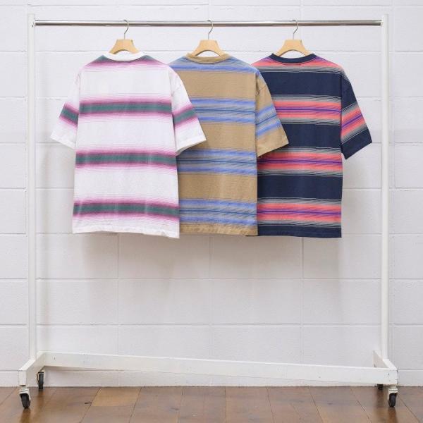 US2187 Ombre border short sleeve t-shirt