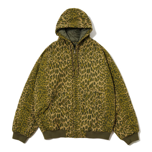 HOODED JKT-LEOPARD