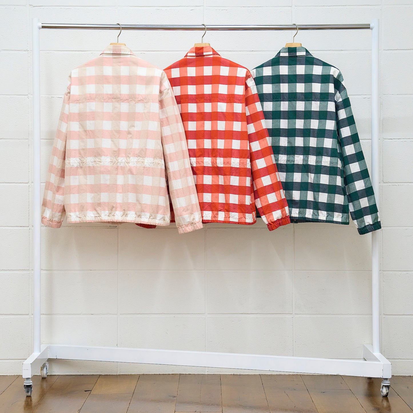 US2334 Gingham checked jacket