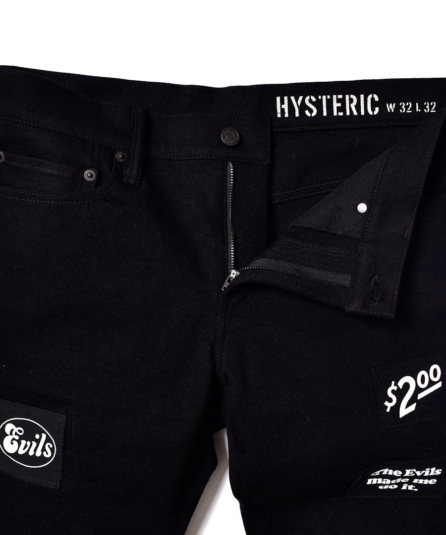 MINEDENIM × HYSTERIC GLAMOUR F.Black STR 5pocket OWS