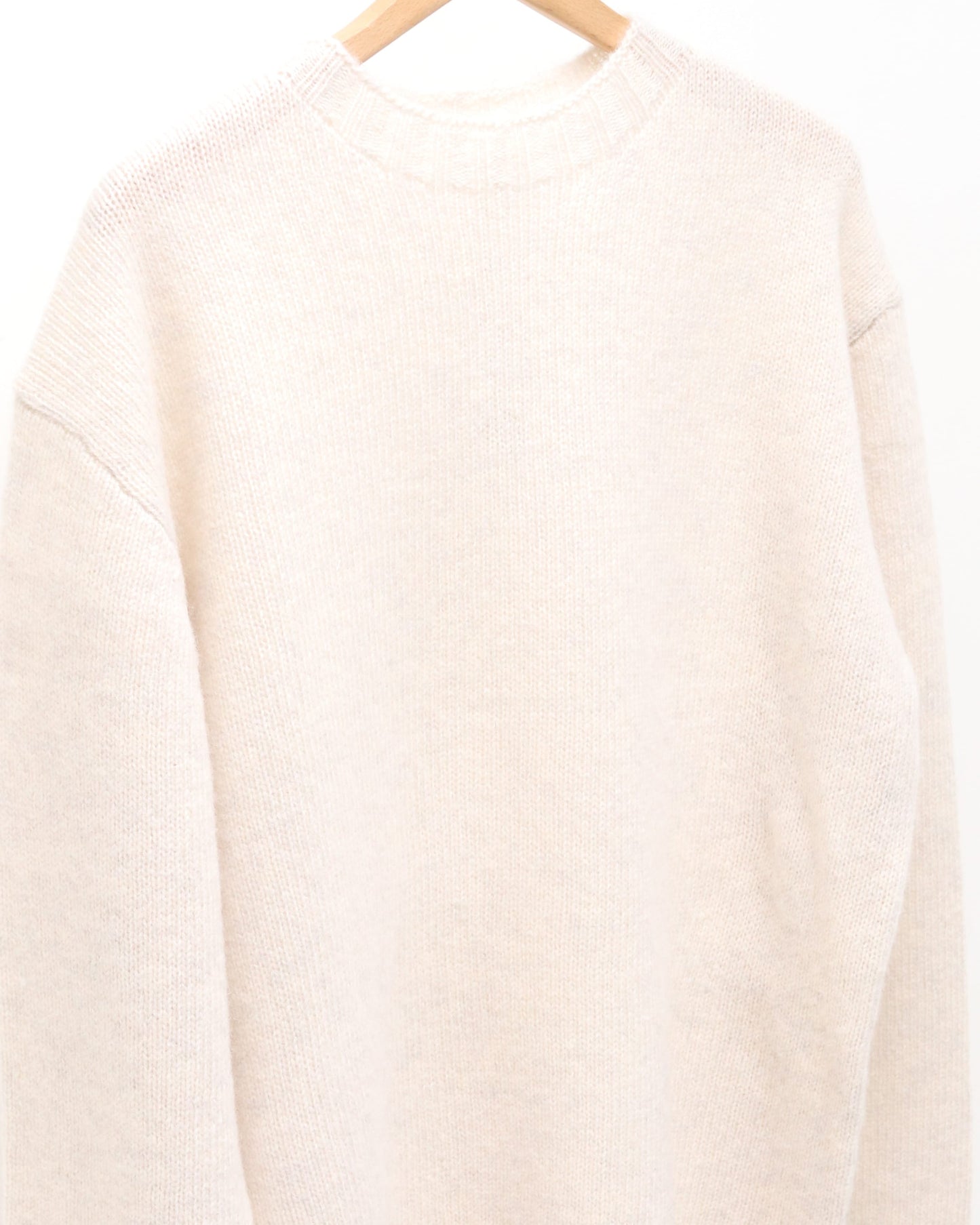 Wool basic sweater  IVORY