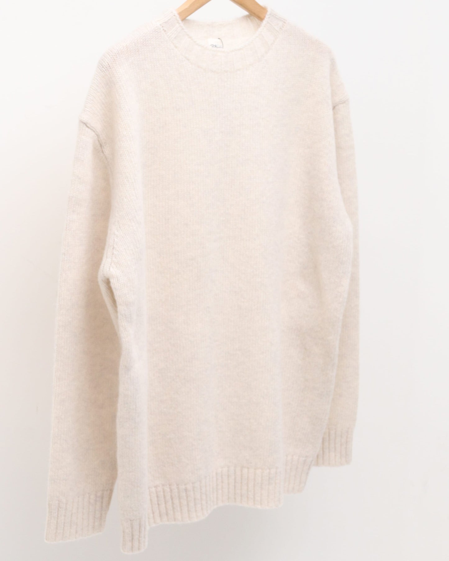 Wool basic sweater  IVORY