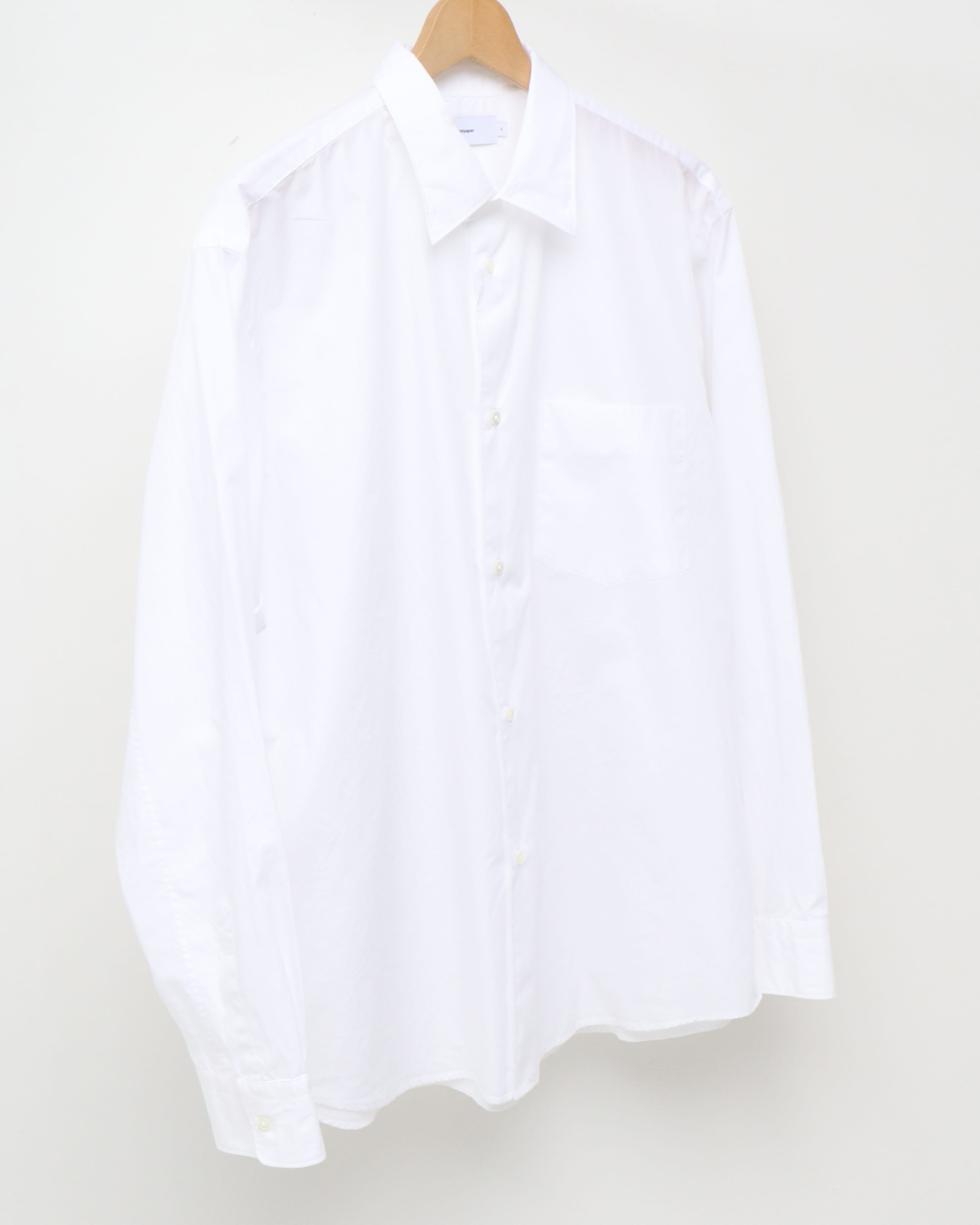 Broad Regular Collar Shirt  WHITE