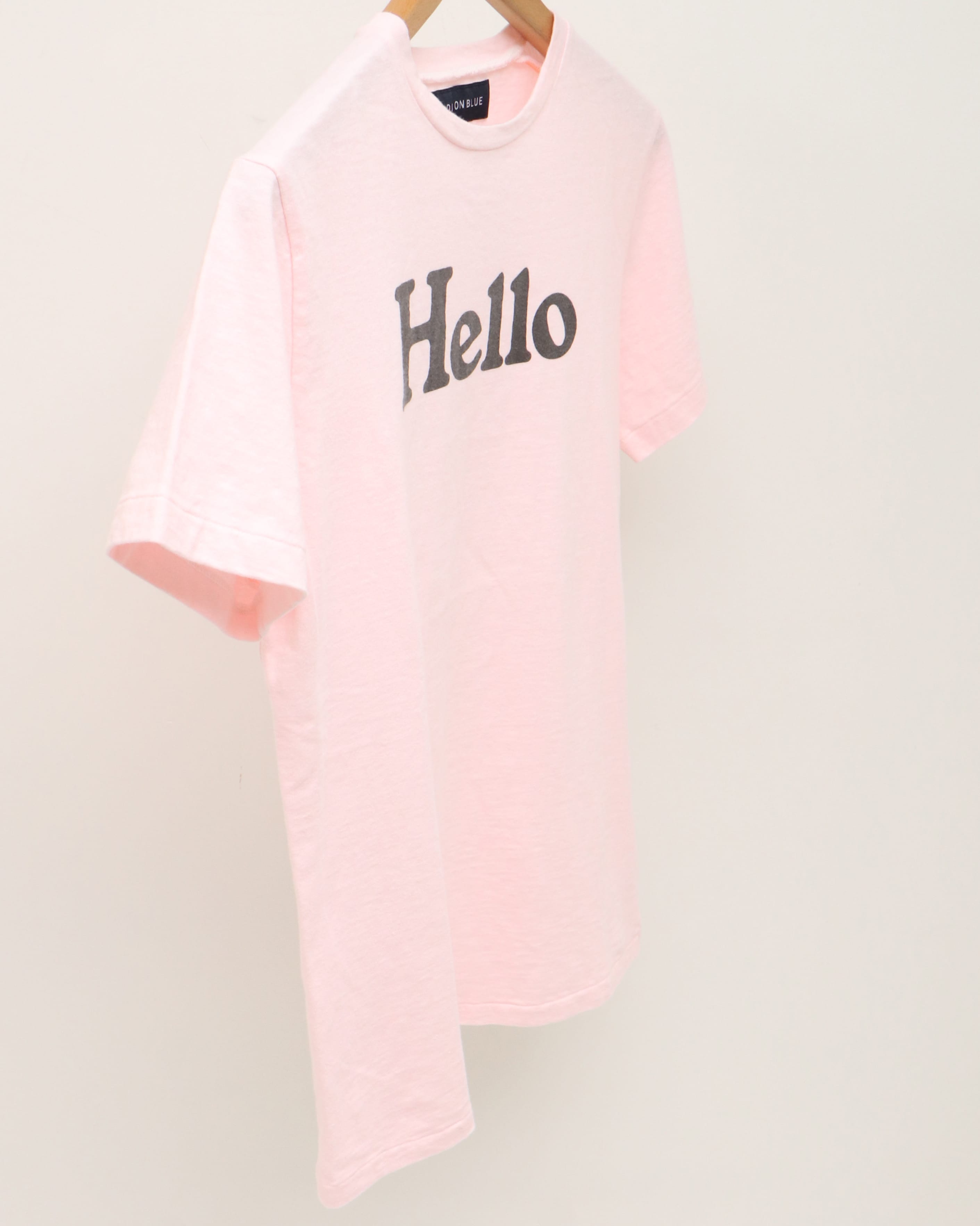 HELLO CREW NECK TEE DYED