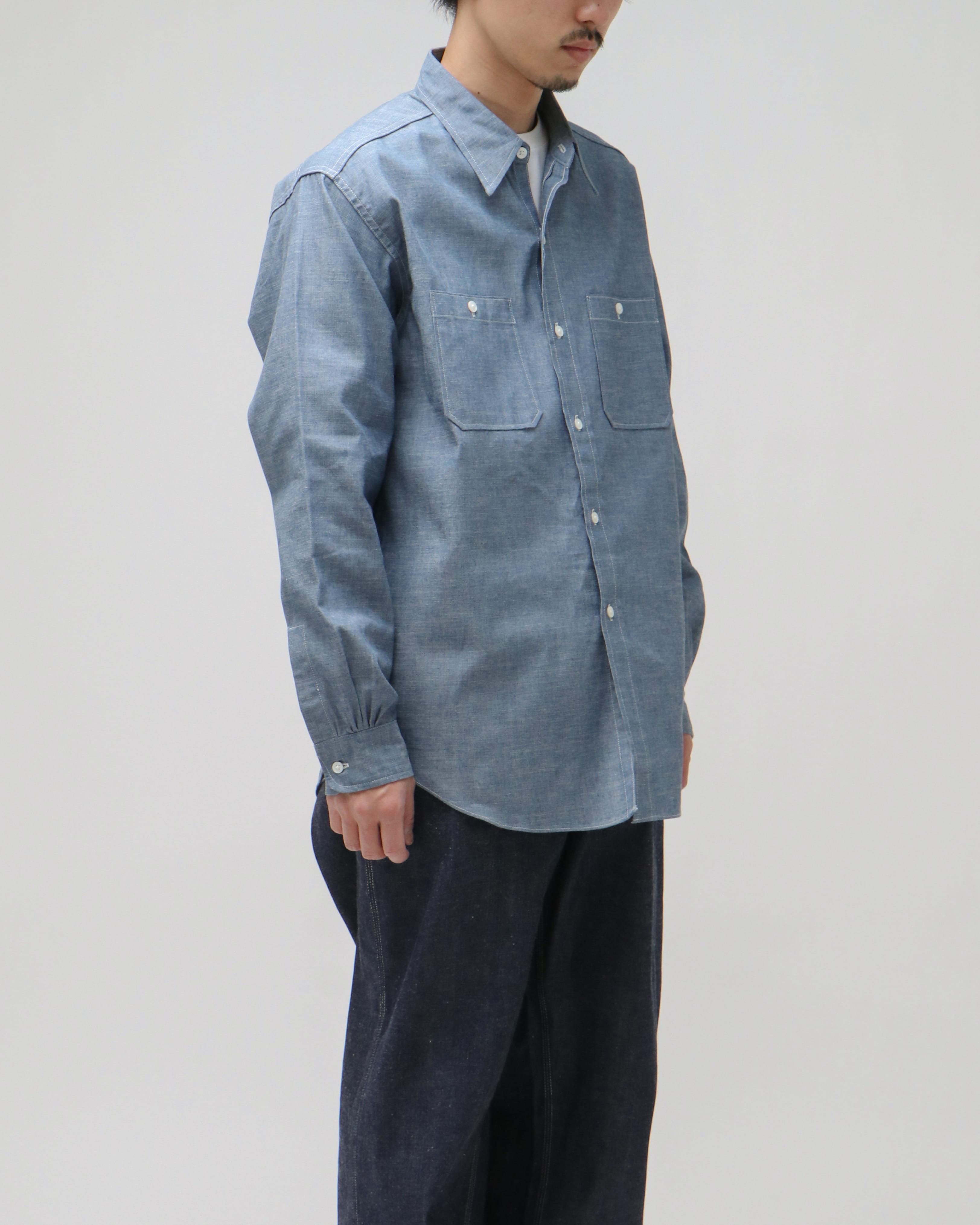 Rigid Chambray Shirt INDIGO