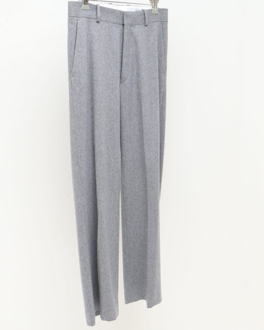 WOOL WIDE STRAIGHT PANTS
