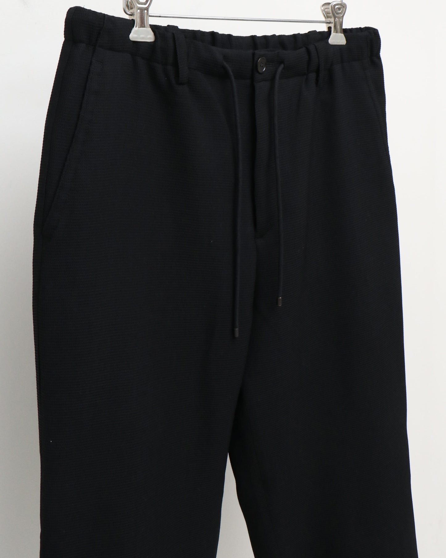 COMFORT FIT EASY TROUSERS BLACK