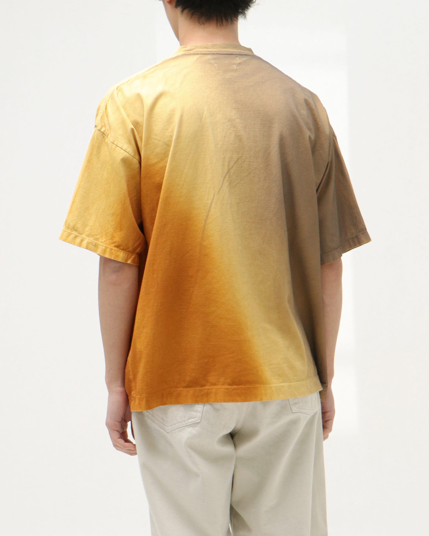 SPRAY PRINTED T-SHIRT YELLOW