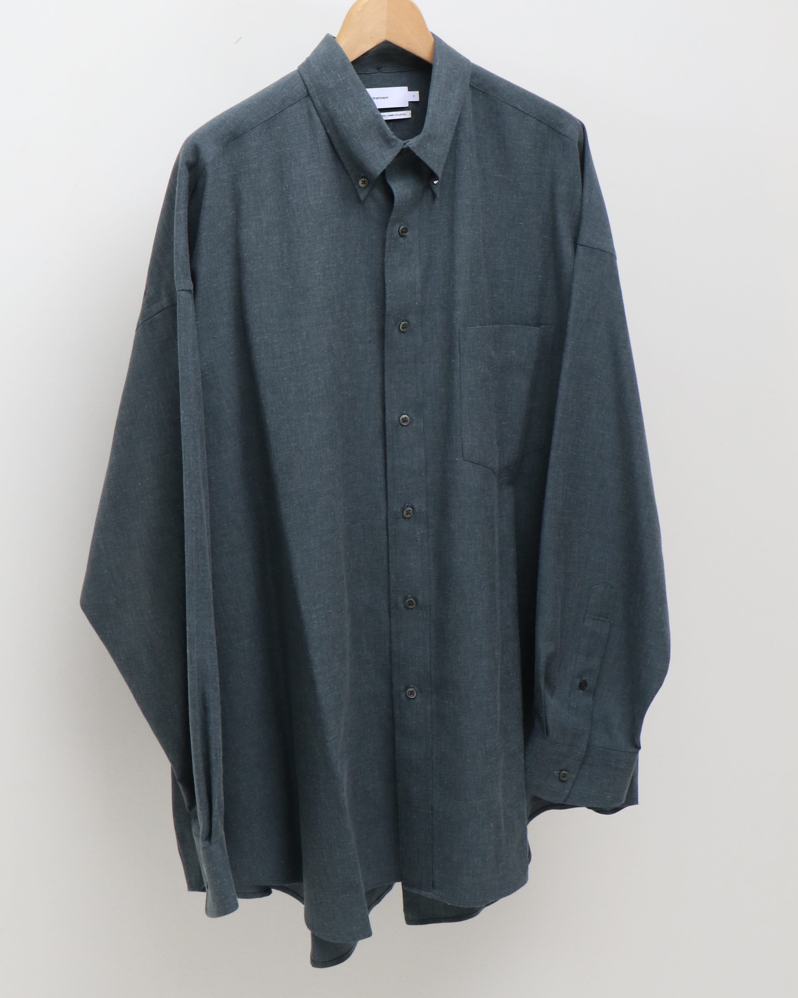 Linen Cupro Oversized B.D. Shirt DARK SLATE – TIME AFTER TIME