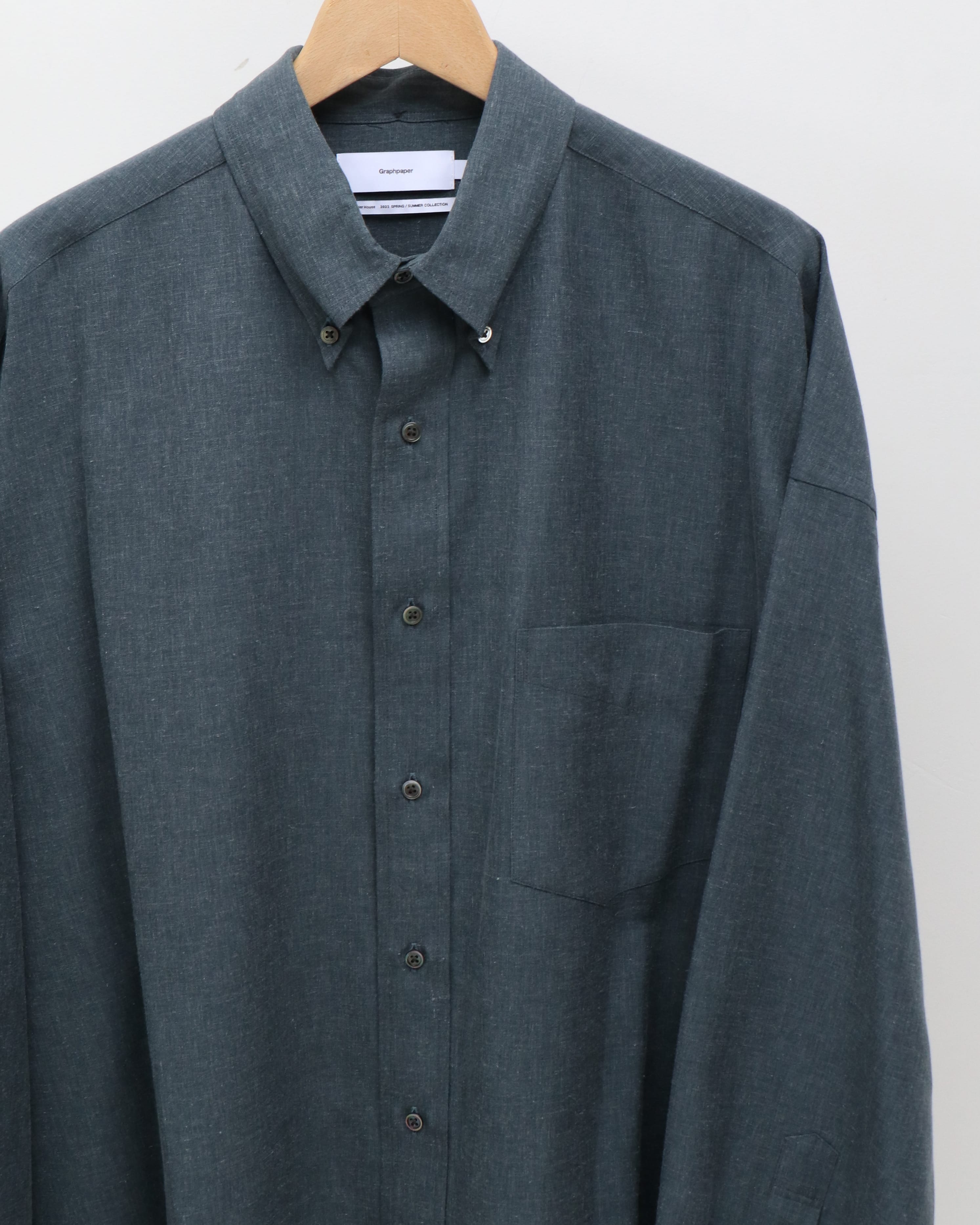 Linen Cupro Oversized B.D. Shirt DARK SLATE – TIME AFTER TIME