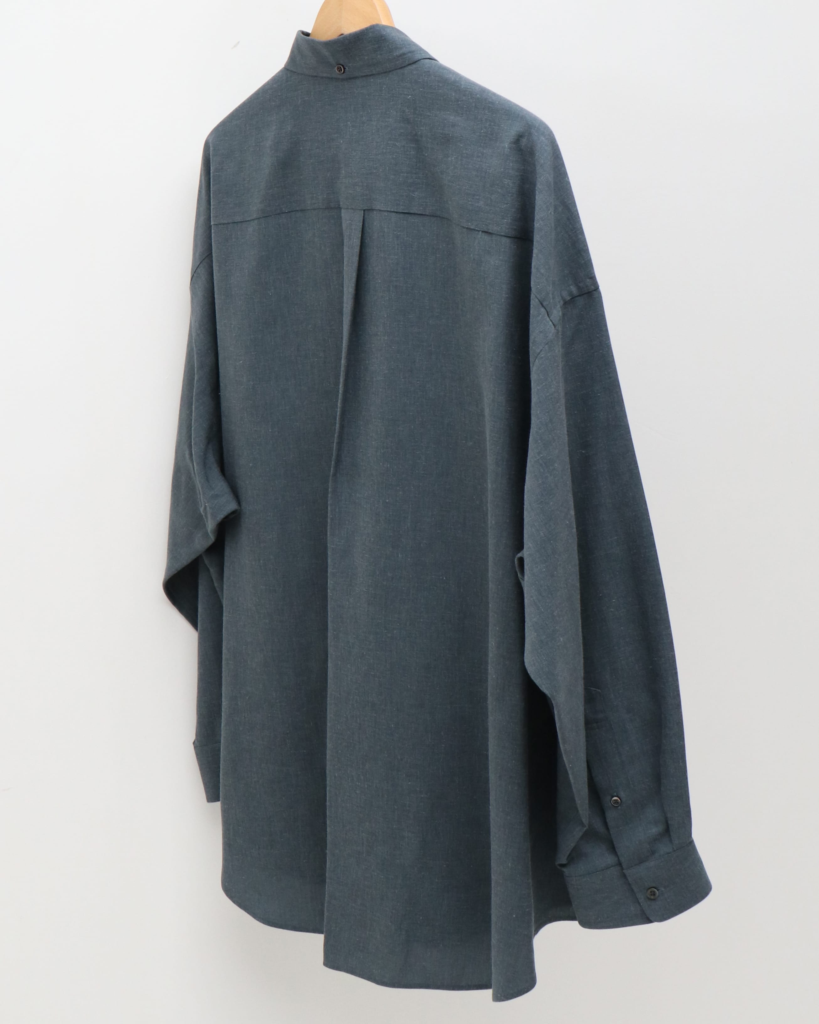 Linen Cupro Oversized B.D. Shirt DARK SLATE – TIME AFTER TIME