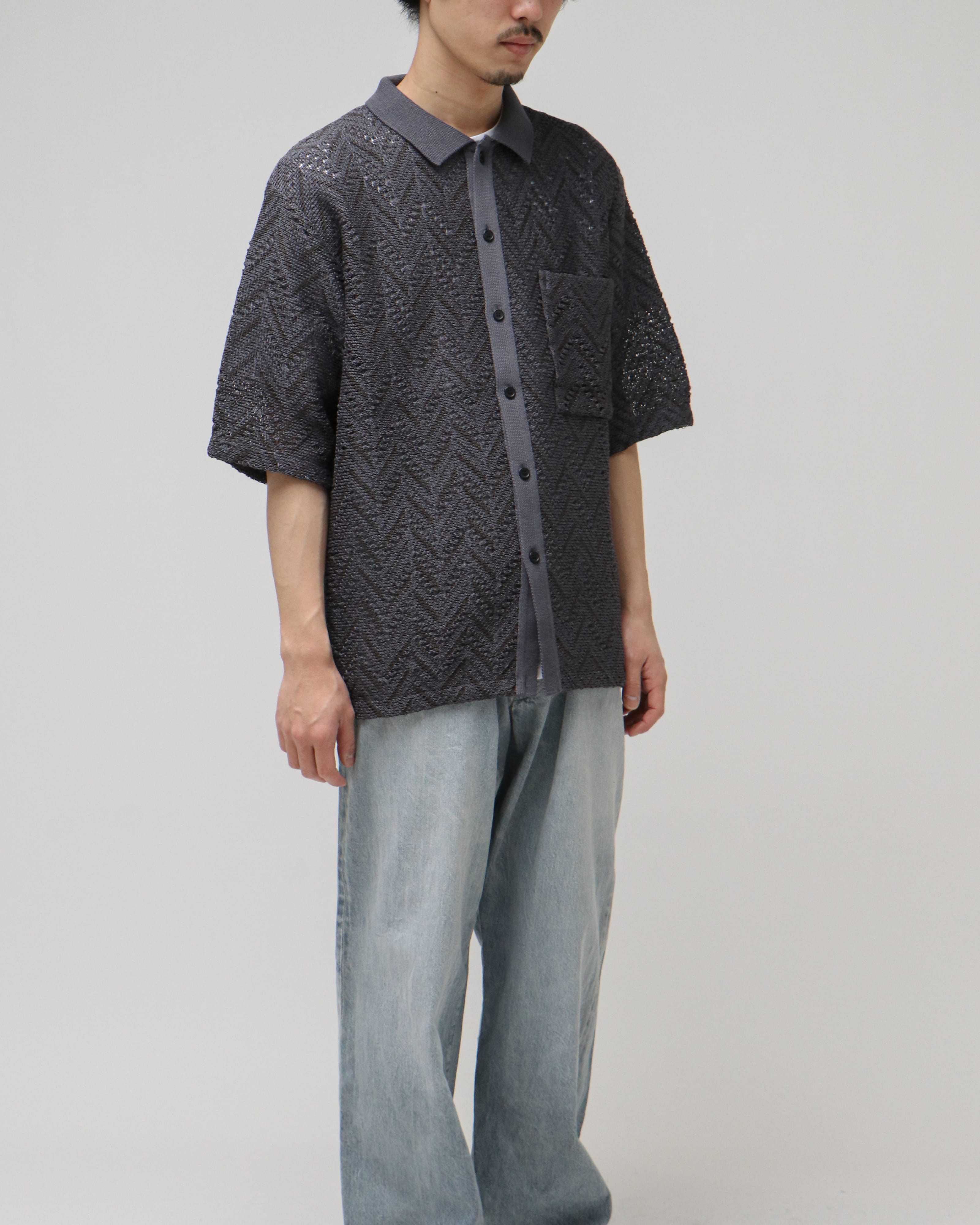 yoke 23ss HERRINGBONE MESH SHIRT 日本売 メンズ