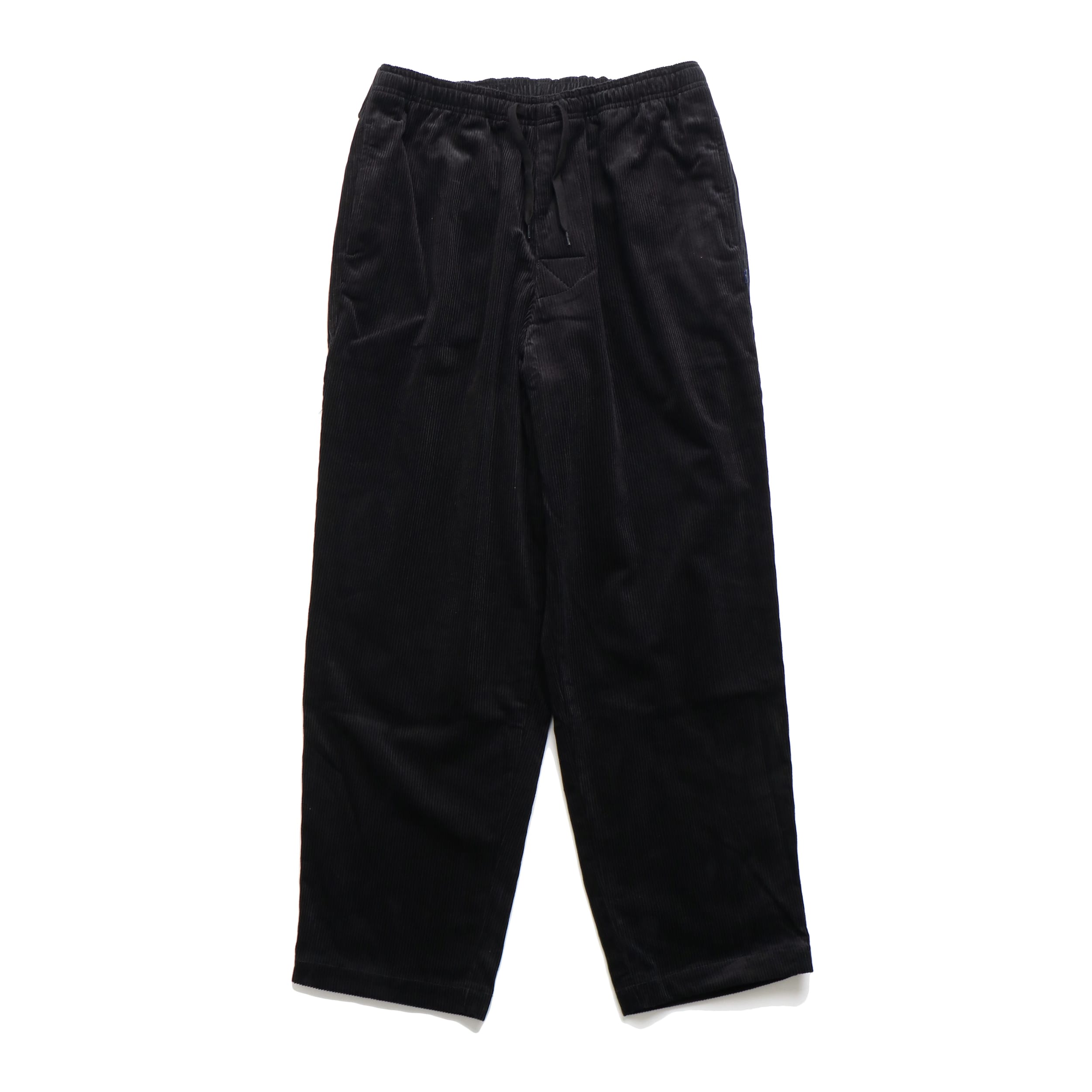 SHORE CORDUROY BEACH TROUSERS BLACK